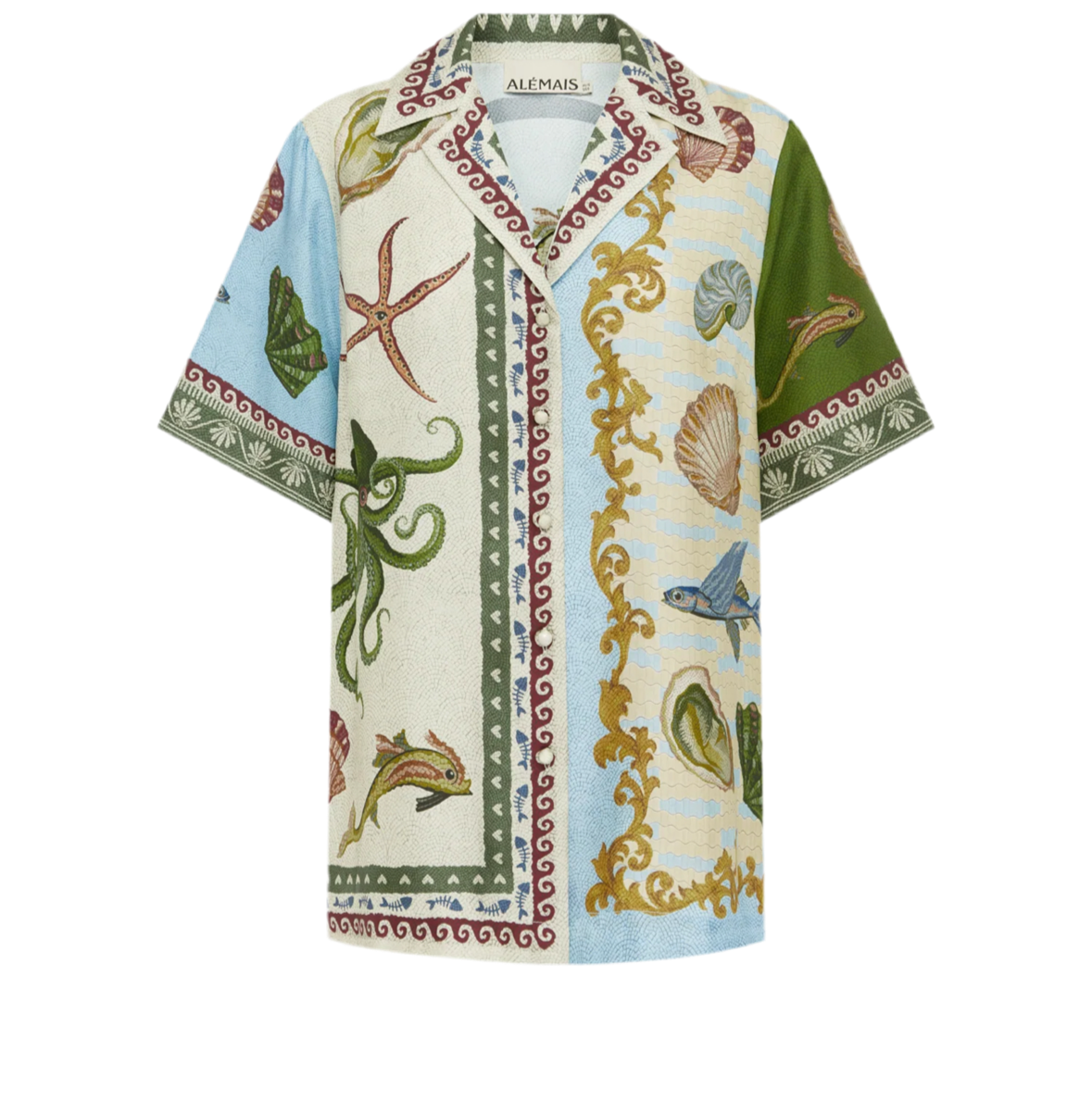 ALEMAIS Bath House Silk Shirt