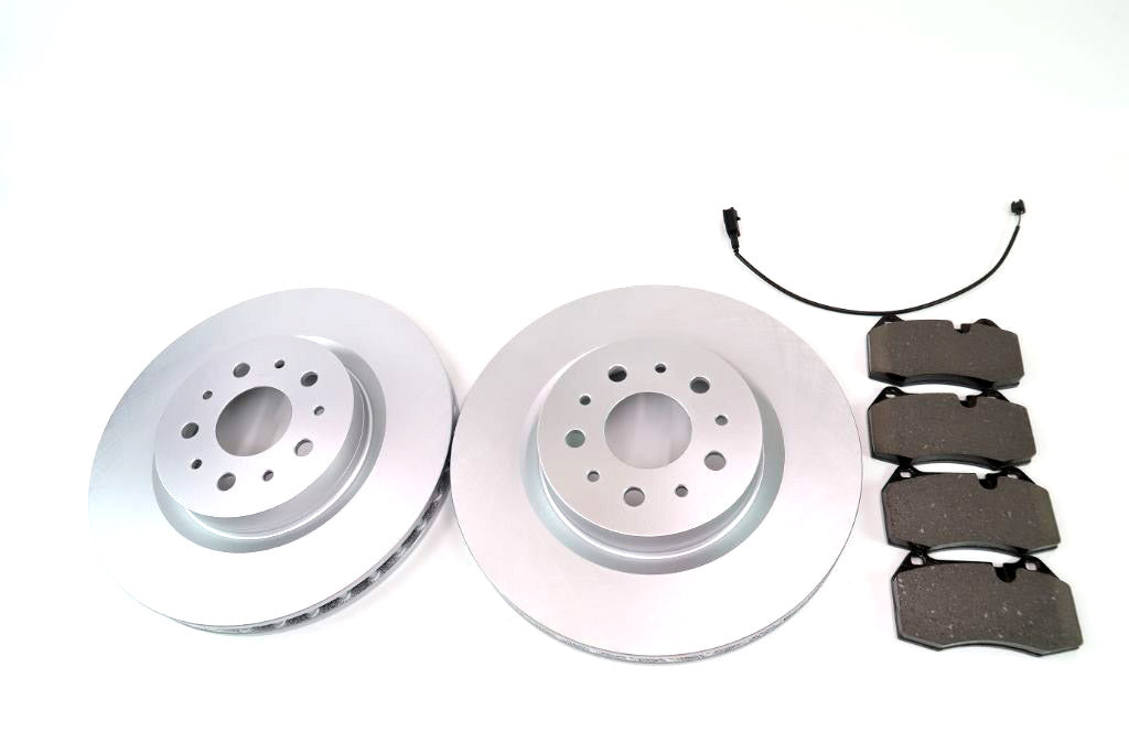 Maserati Quattroporte front brake pads & rotors smooth Epd #1089