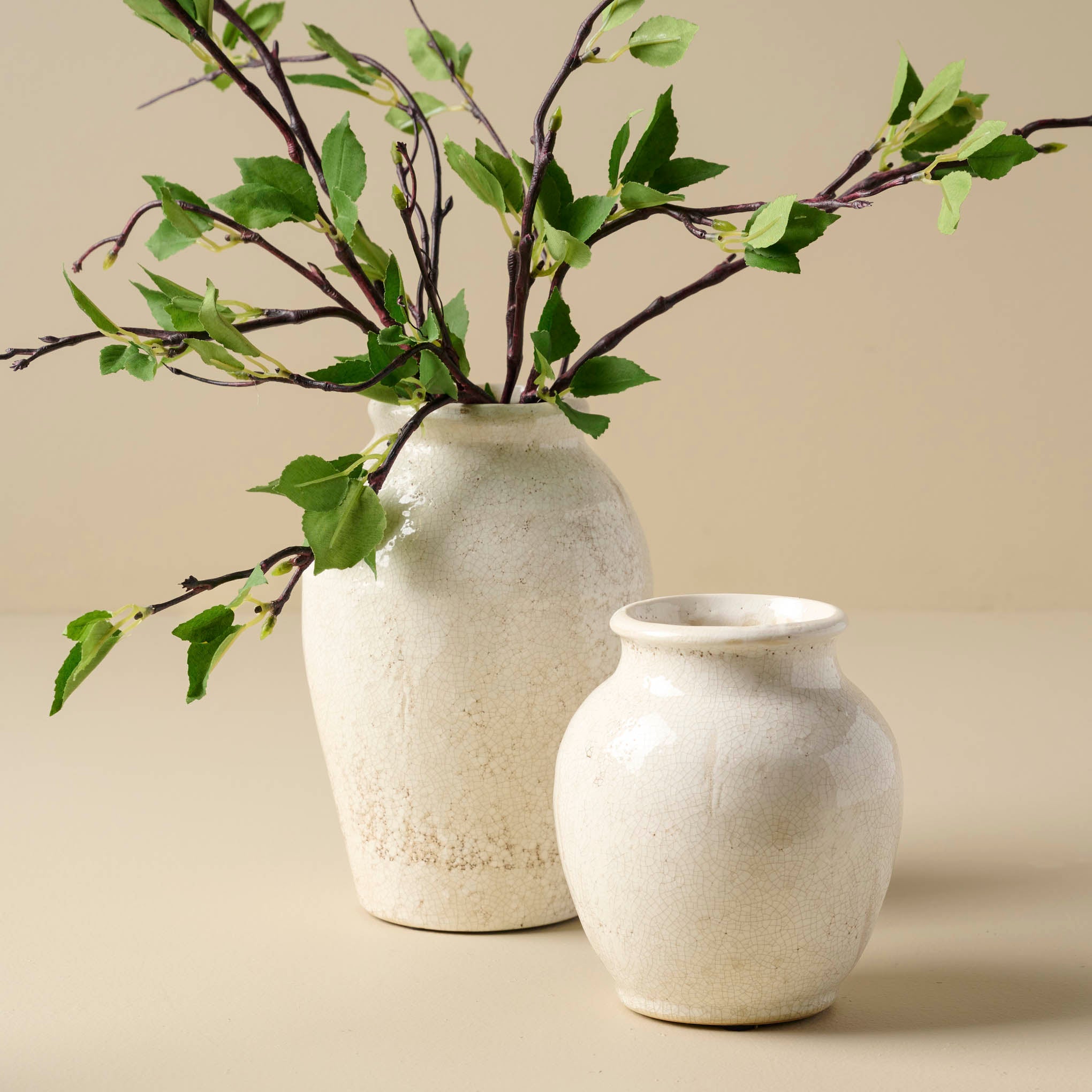 VND6562 CHAOZHOU HIGHLAND CRAFTS COMPANY LTD Marie Distressed Crackle Vase