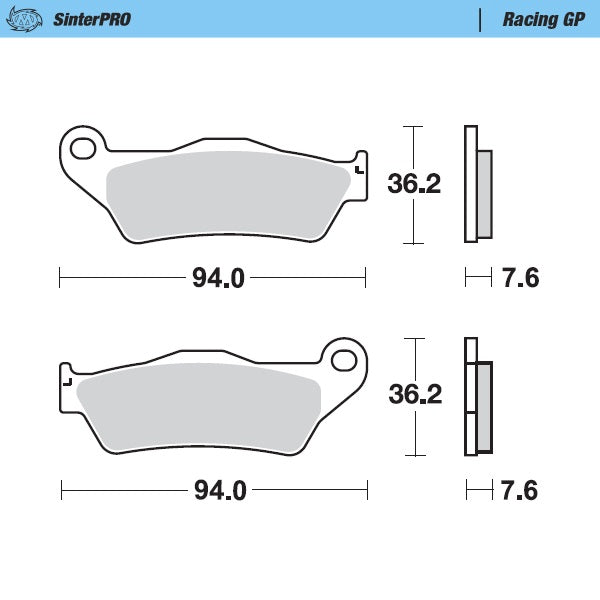 MOTO MASTER Moto Master Racing GP 93012 SinterPRO Brake Pads