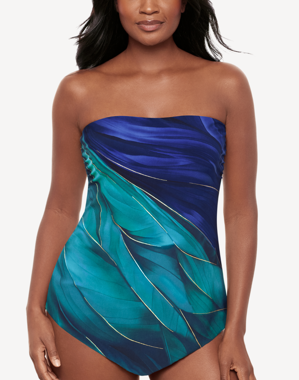 MIRACLESUIT Maldiva Hank Bandeau Tankini Top