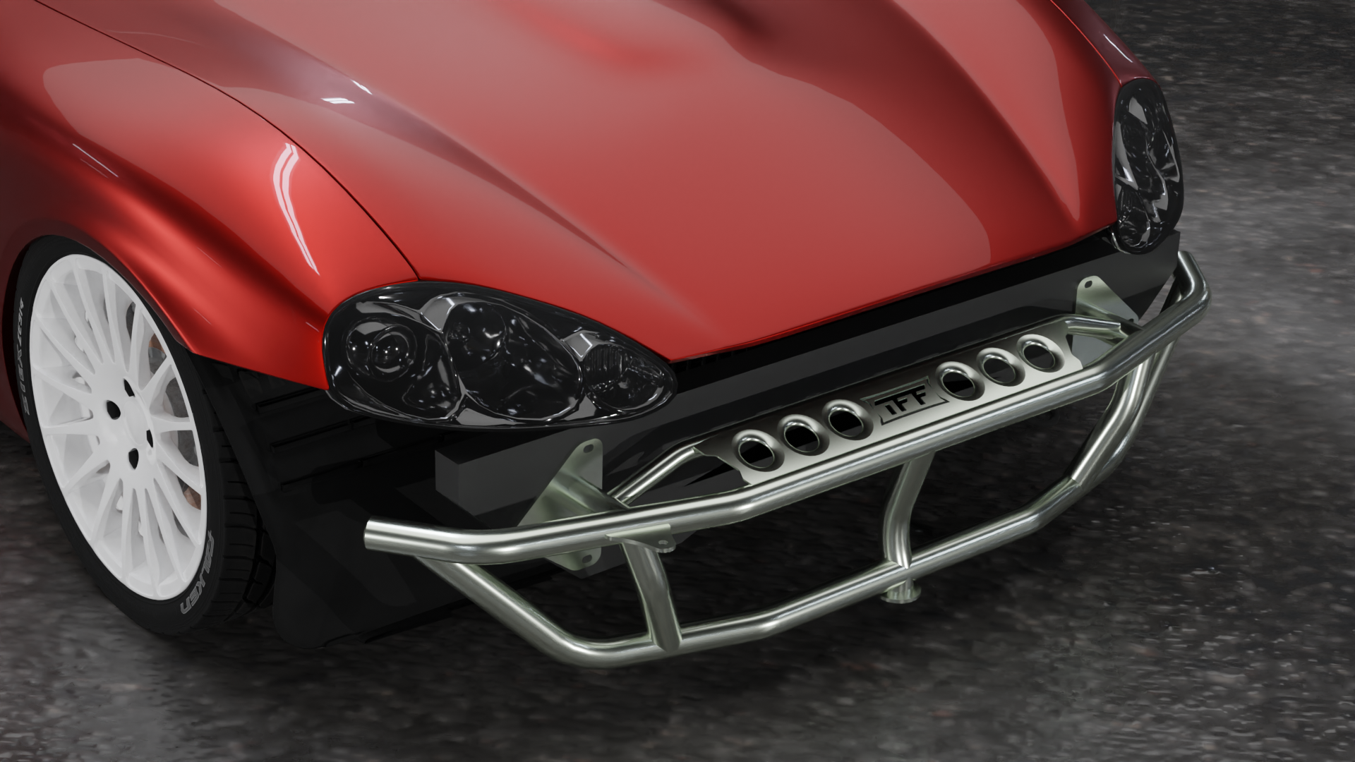 TRUE FOCUS FABRICATION Mazda Miata (NB)   Dual Row Front Bash Bar