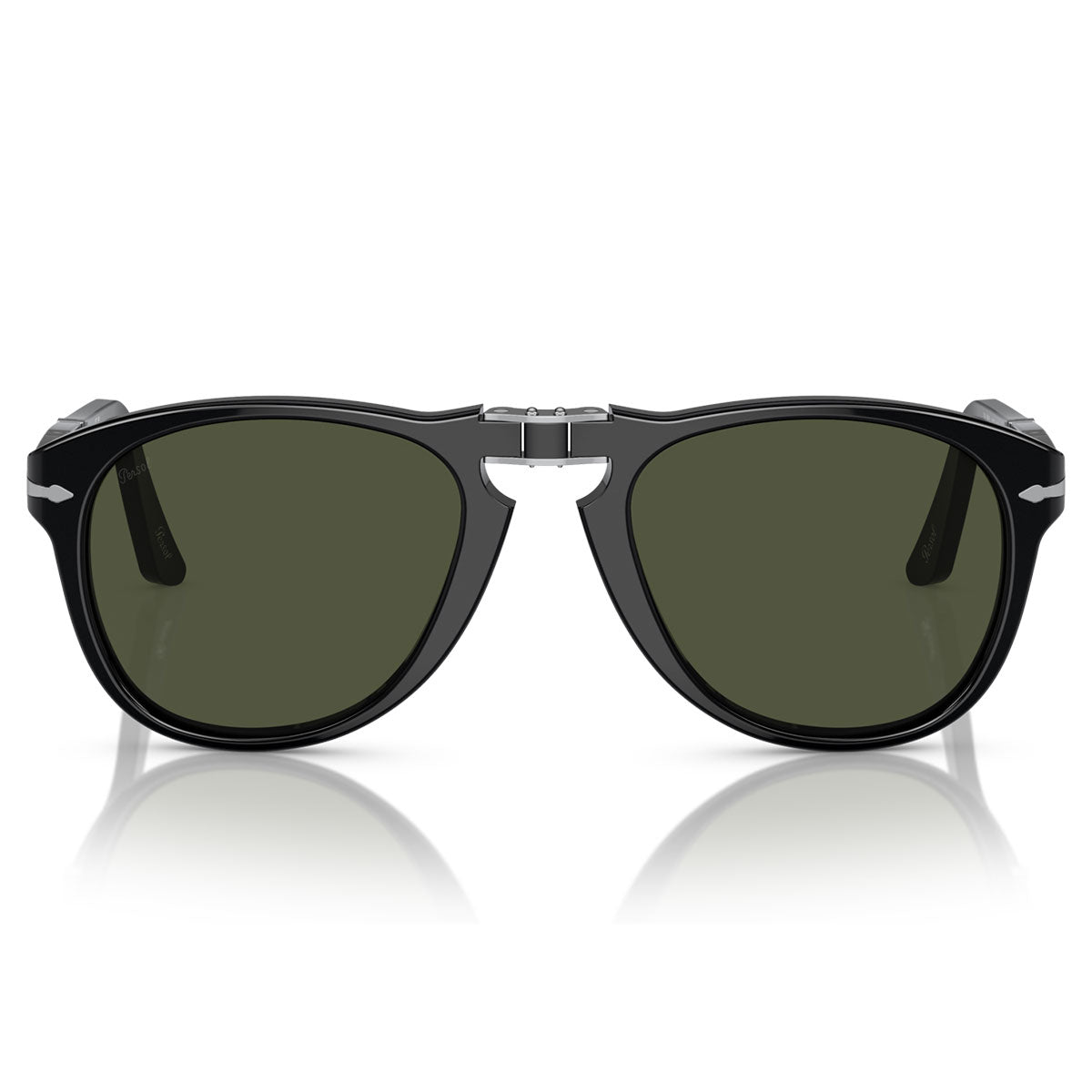 Persol Occhiali da Sole PO0714 95 31 Folding Nero Verde Unisex