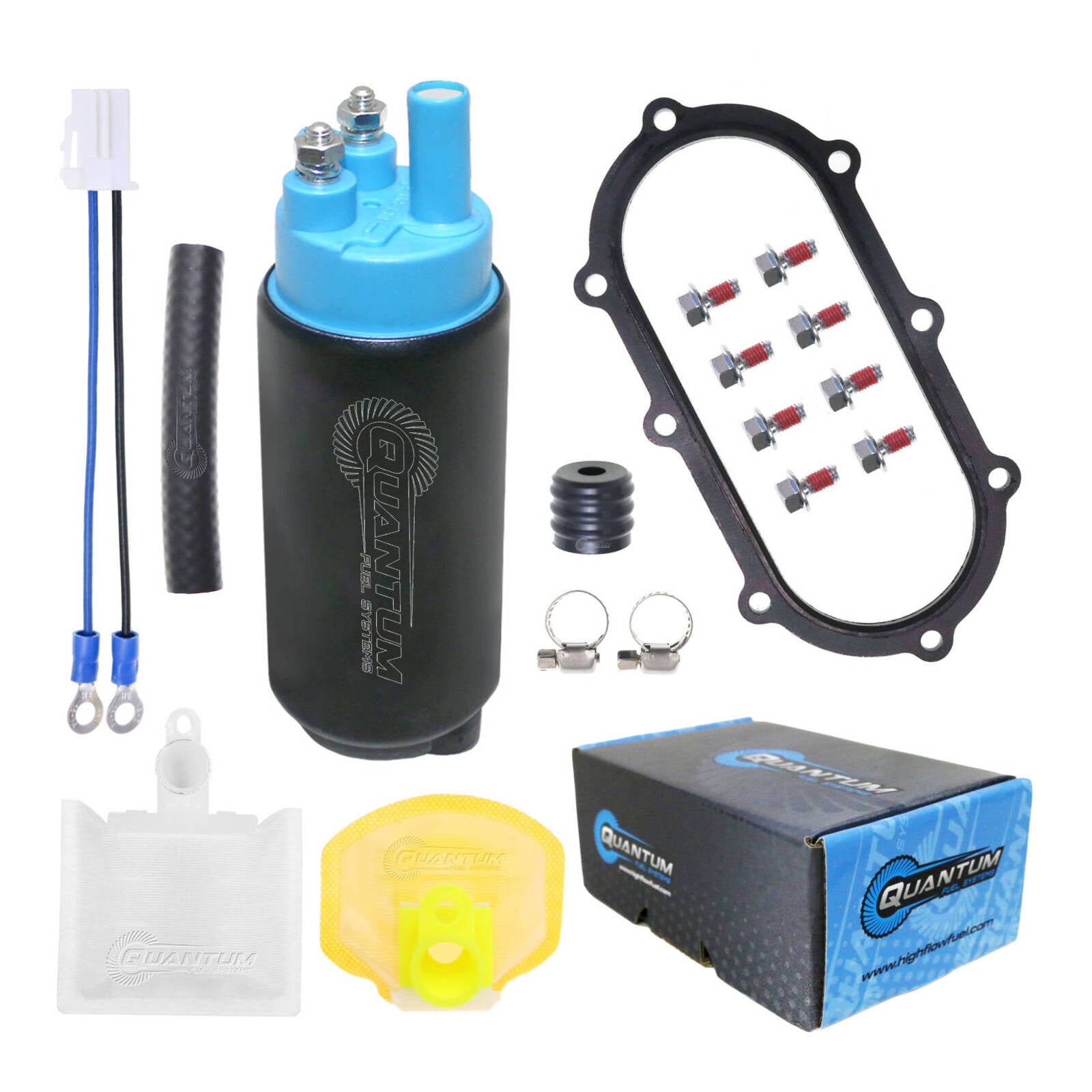 QUANTUM FUEL SYSTEMS Quantum In tank EFI Fuel Pump with Tank Seal, Filter