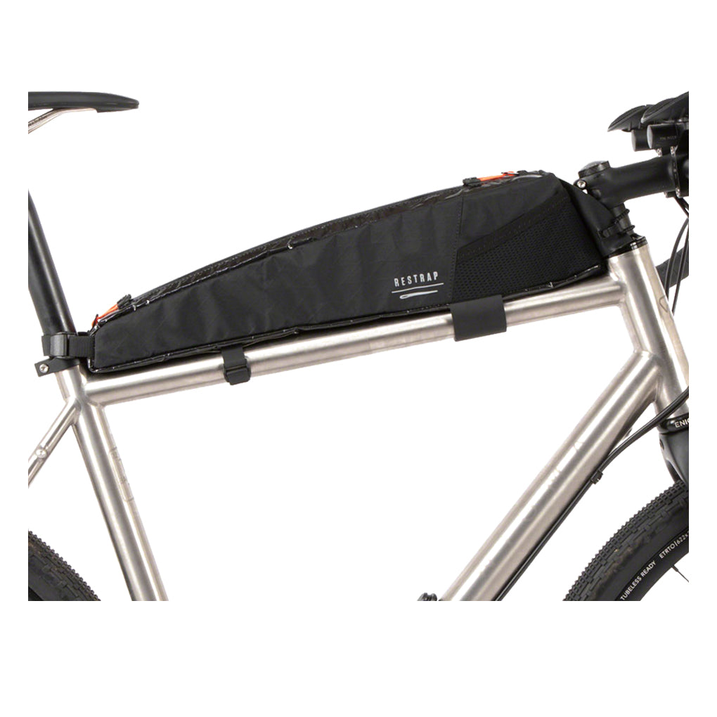 Restrap Race Top Tube Bag   Long, 2L, Black