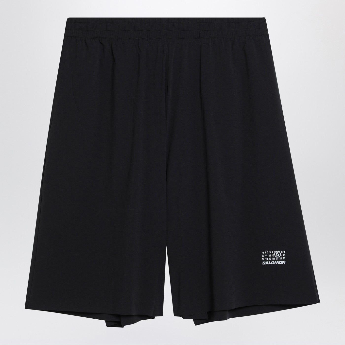 Mm6 X Salomon Black Nylon Short With Logo