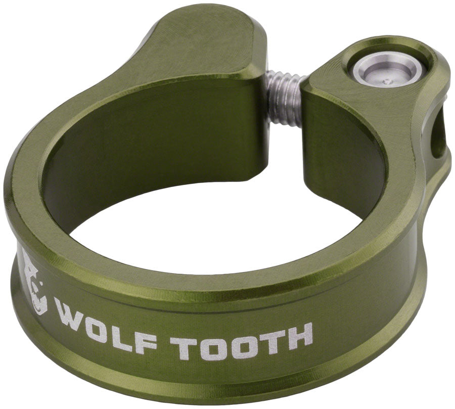 Wolf Tooth Seatpost Clamp   29.8mm, Bolt On, Olive