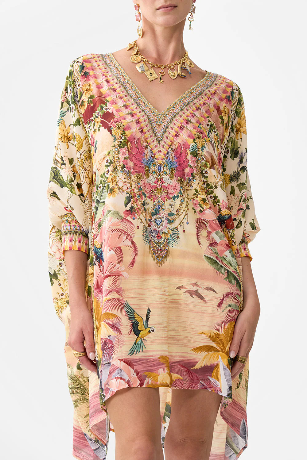 Short Kaftan With Cuff Welcome To The White Lotus   Camilla