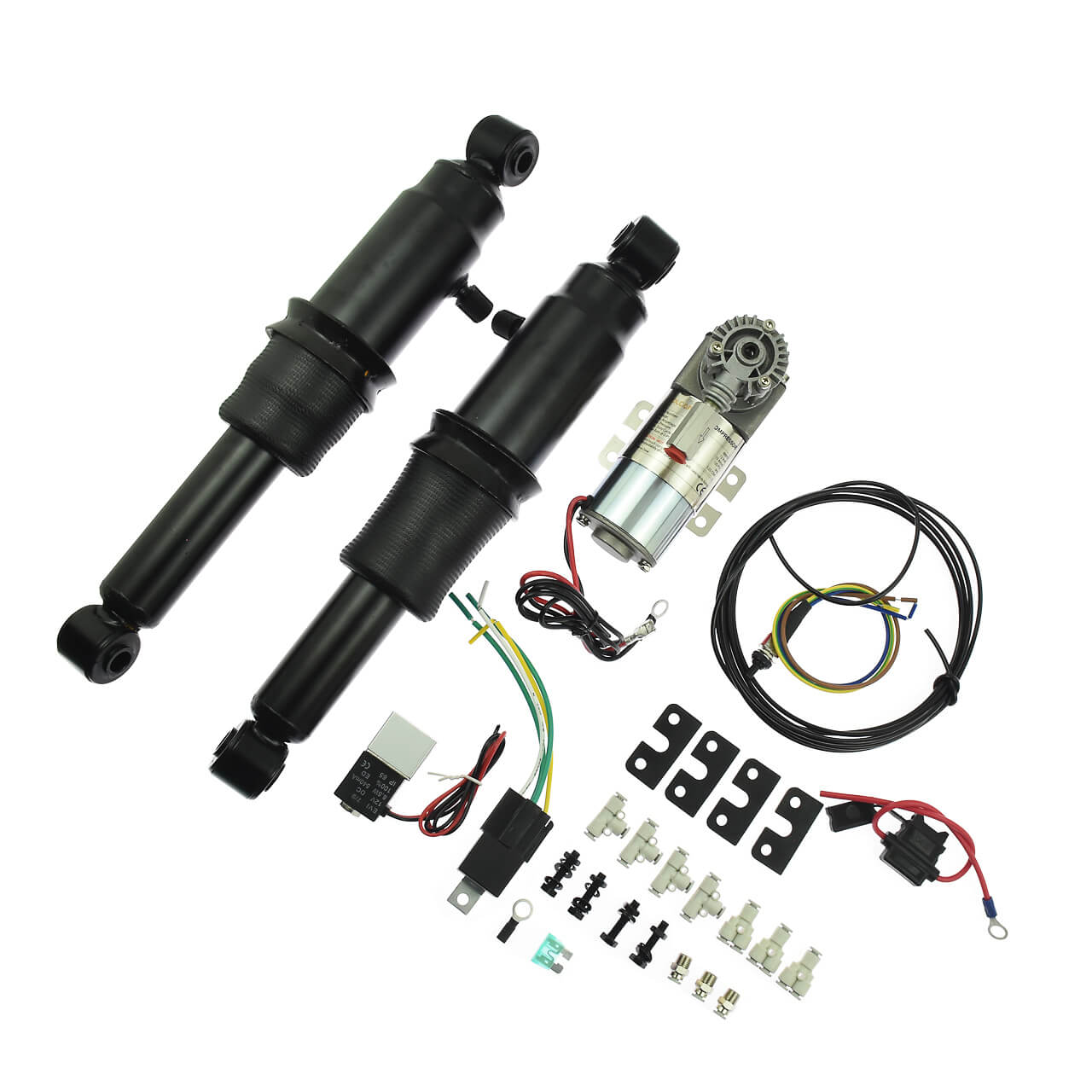 Motorcycle Rear Air Ride Suspension for Harley Touring '94 '18   Mactions