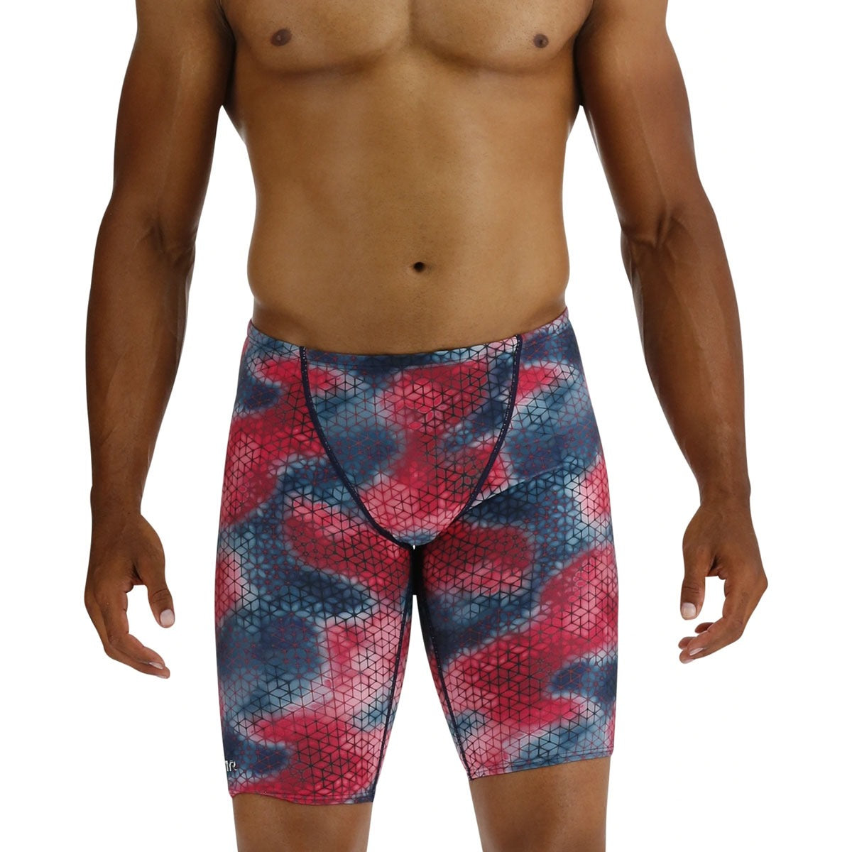 TYR MADE IN CHINA TYR Durafast Elite Men's Starhex Jammer Swimsuit   Red Multi