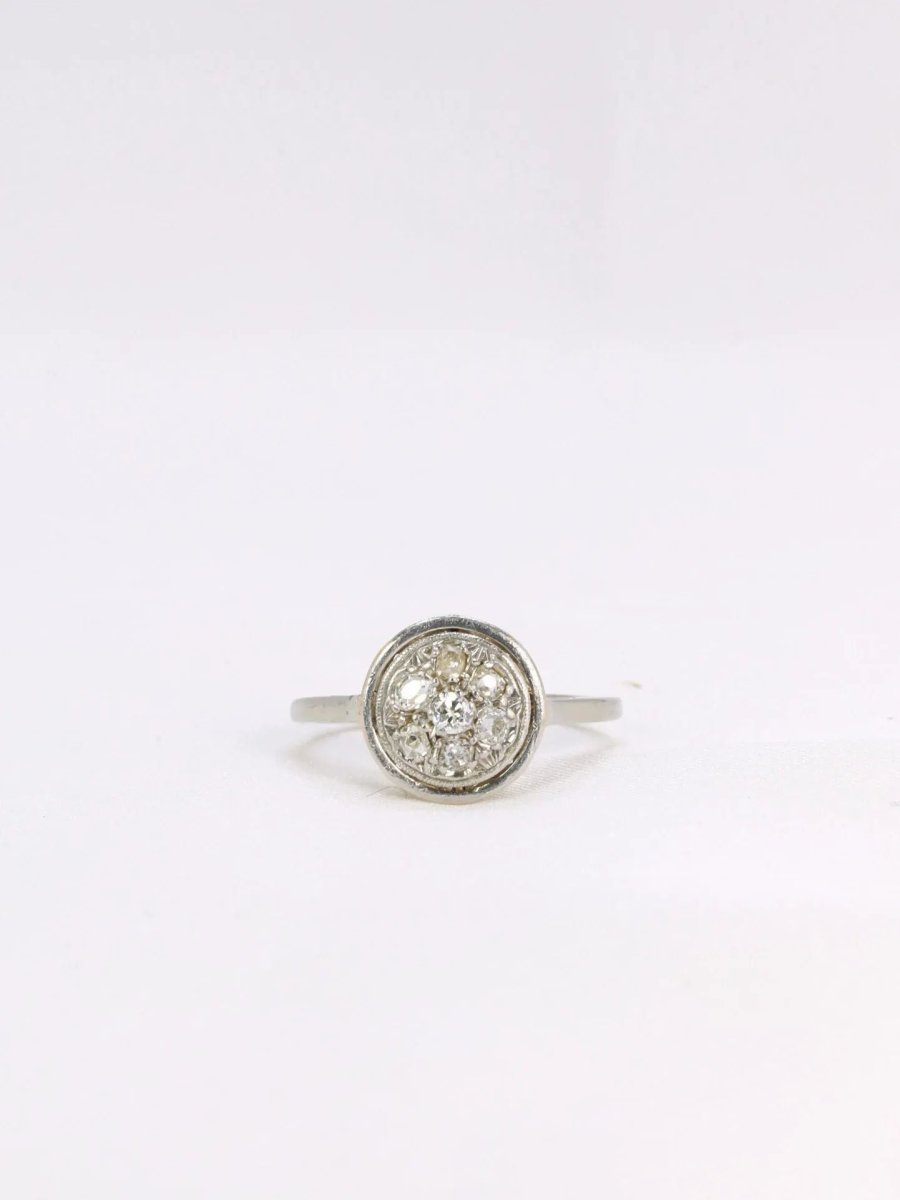 MAISON SAPIR Bague ancienne ronde diamants
