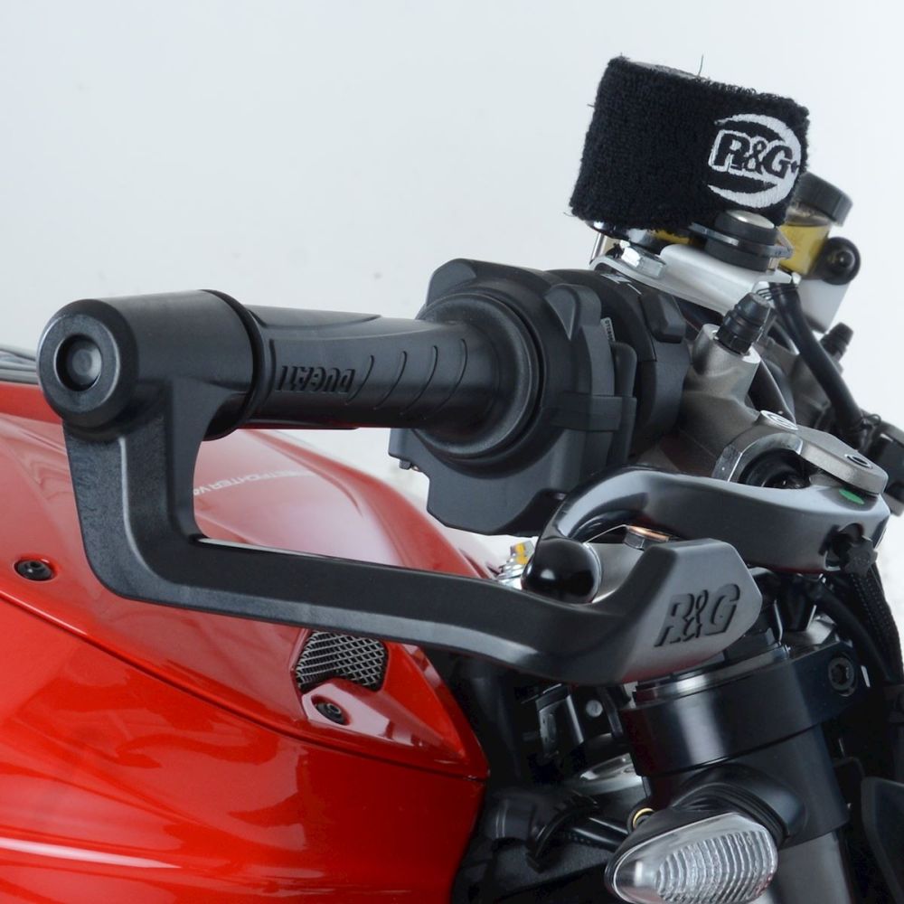 R&G Racing Red Brake Lever Guard For 2019 2023 Royal Enfield Continental GT 650