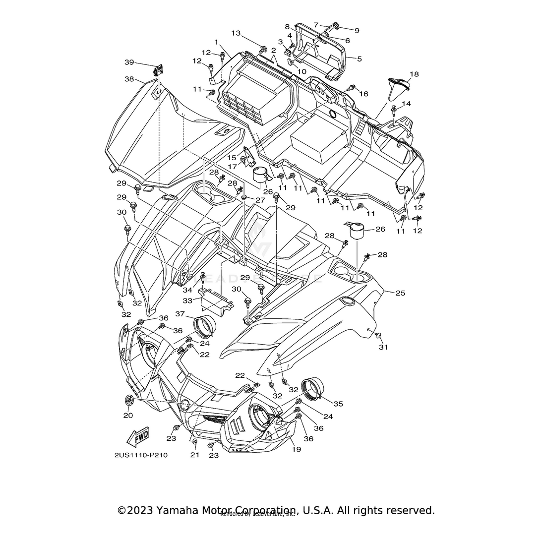 WEAVER POWERSPORTS Bracket, Cover by Yamaha