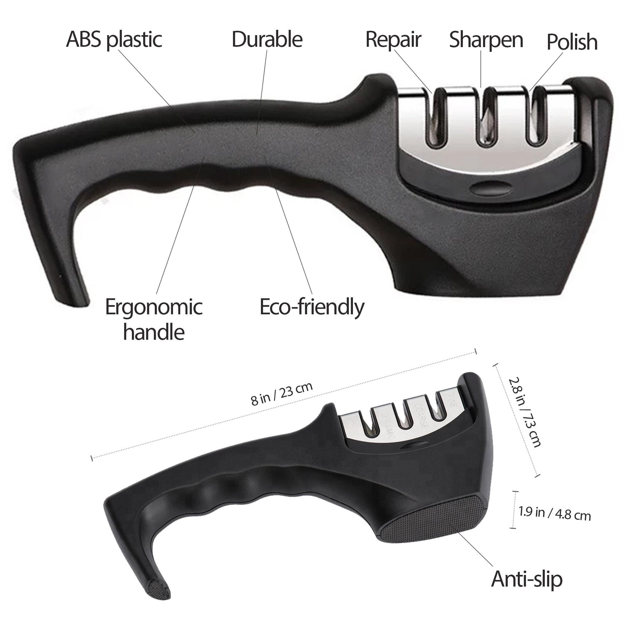 PERIWINKLE EROS Knife Sharpener Professional Kitchen Blade Sharpening Tool Handheld