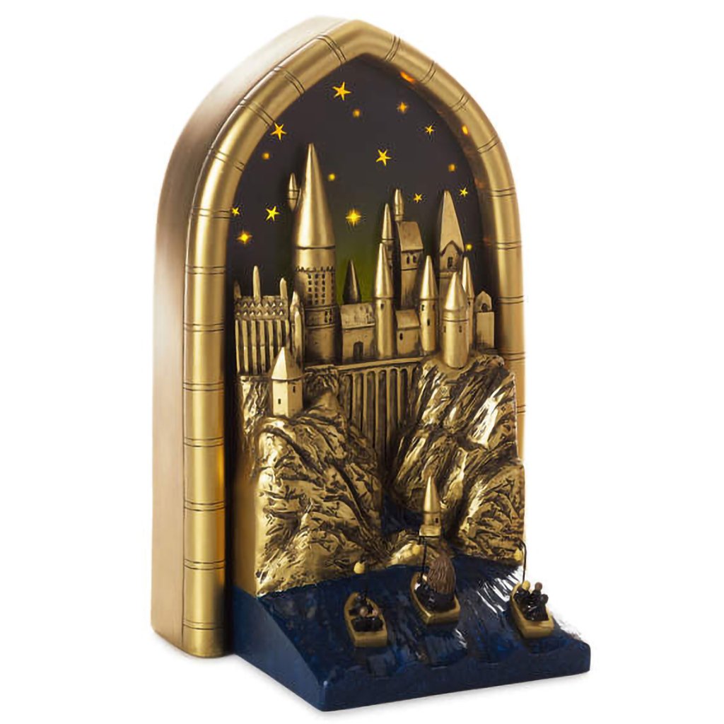 HALLMARK CARDS Hallmark : Harry Potter™ Hogwarts™ Light Up Bookshelf Decoration  9.1"