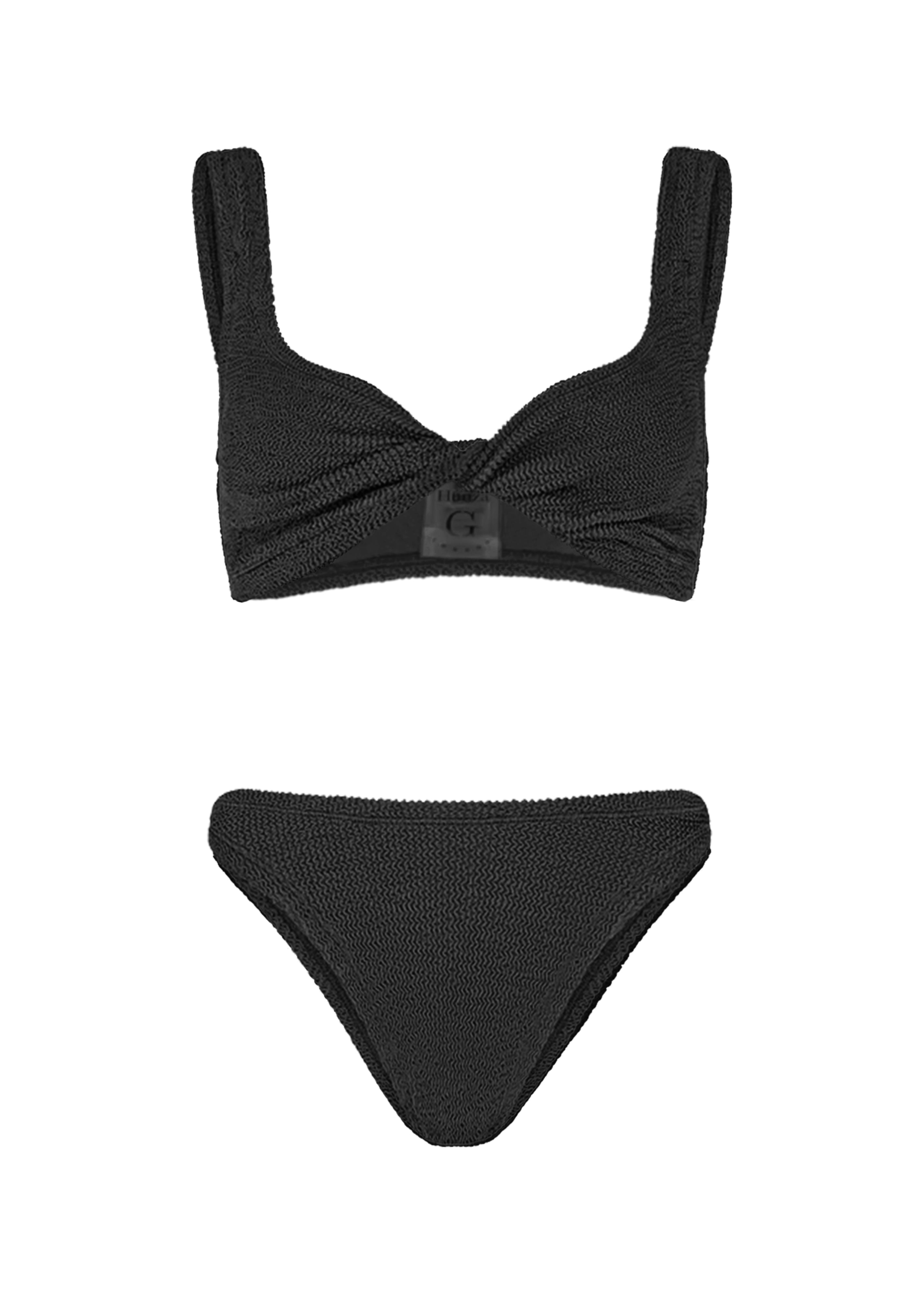 HUNZA G Coverage Juno Bikini Black