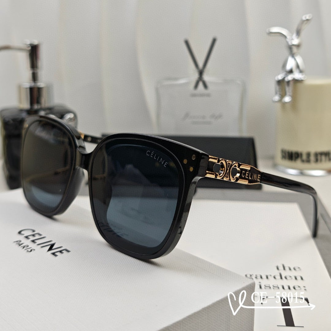 CELINE SUNGLASSES TRIOMPHE SQUARE SUNGLASS 58015 IN ACETATE