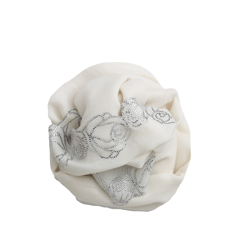 JANAVI INDIA Crystal Rose Border Shawl