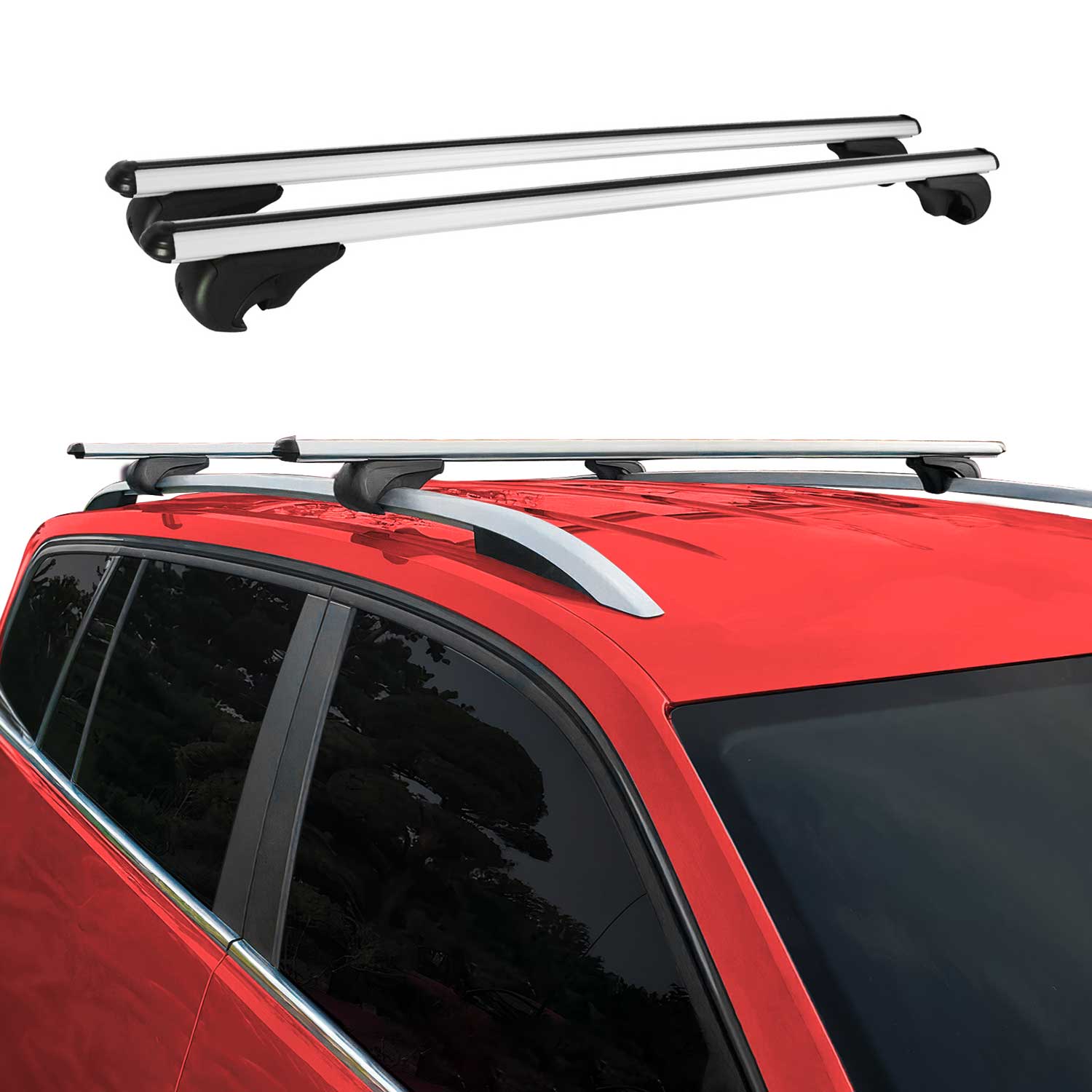 OMTEC 2024 Lexus GX Roof Rack Cross Bars Silver