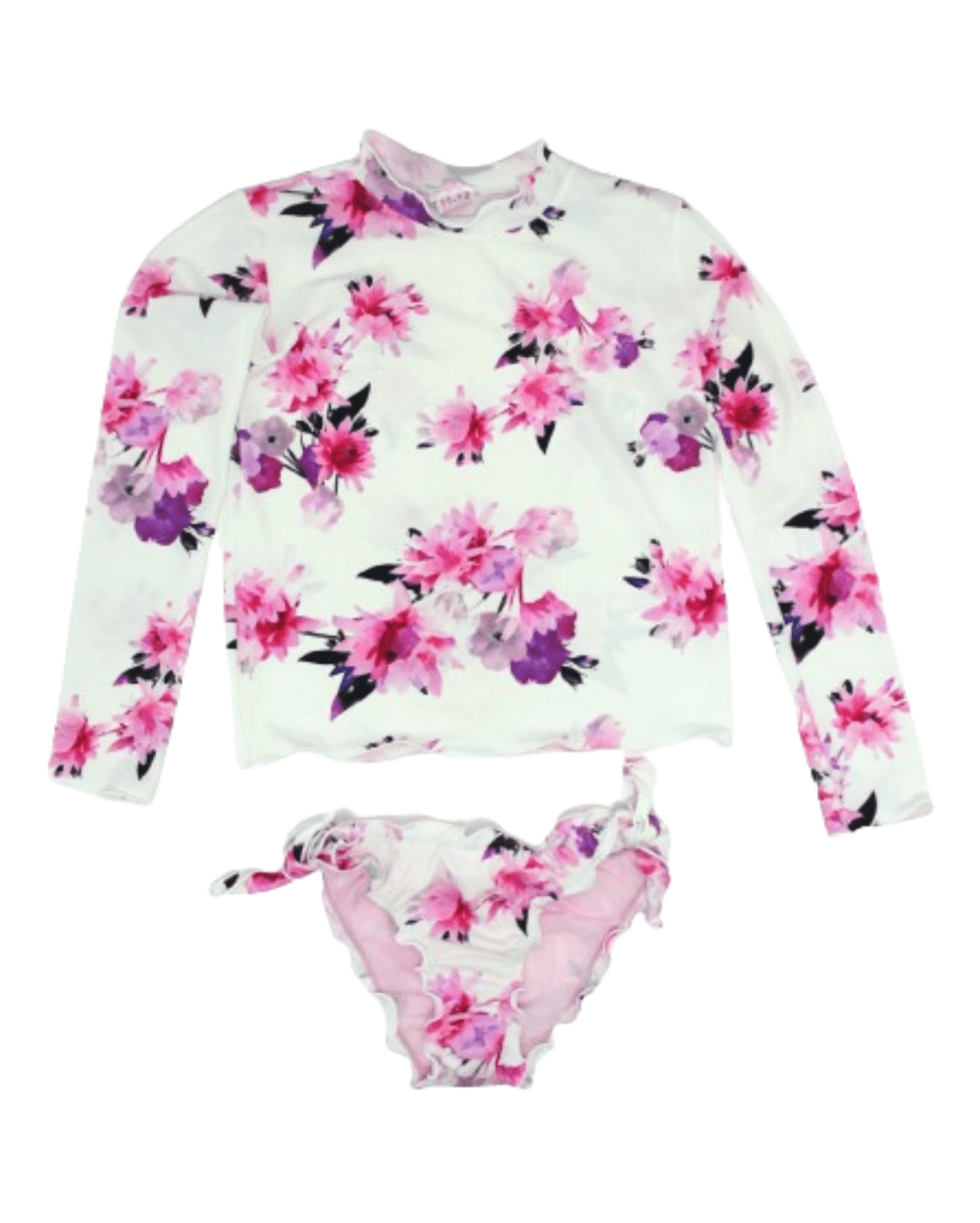 PICCOLI PRINCIPE SWIMWEAR Piccoli Principi Swimwear   Alessandra Iris Flower Long Sleeve Swimsuit