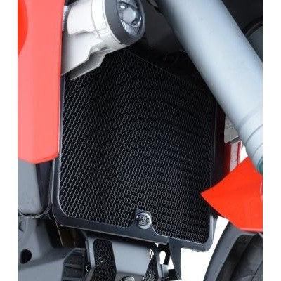 R&G Racing Black Aluminum Radiator Guard For 2013 2014 Ducati Multistrada 1200 S Granturismo