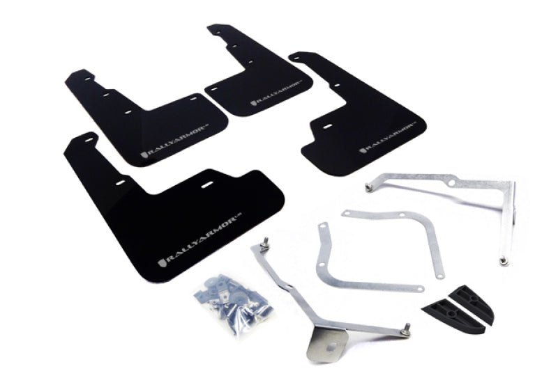 Rally Armor 15 21 Subaru WRX/STI (Sedan ONLY) Black UR Mud Flap w/ Silver Logo