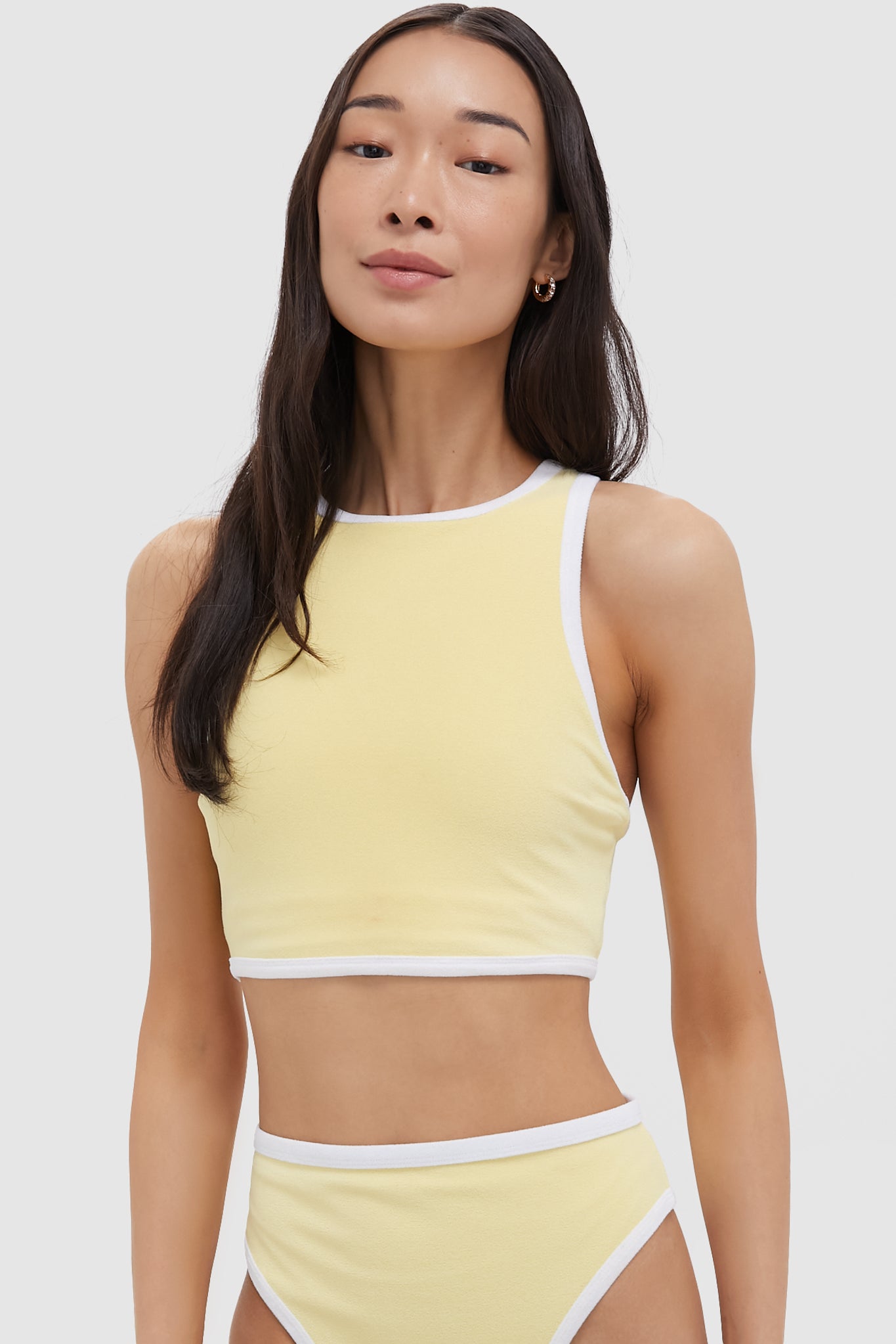 VITAMIN A Banana Cream Summer Crop Top