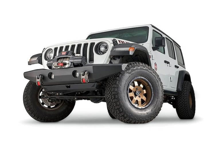 Warn 102145 Jeep Wrangler JL 2018 2025 Full Width Crawler Front Bumper Winch Ready