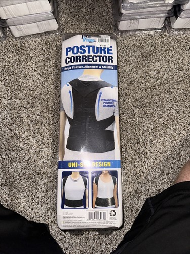 TOTAL VISION Back Brace Posture Corrector Waist Size 30 34” Belt Unisex M L