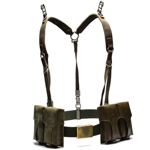 German army Y strap suspenders belt webbing set system tactical harness pack kit