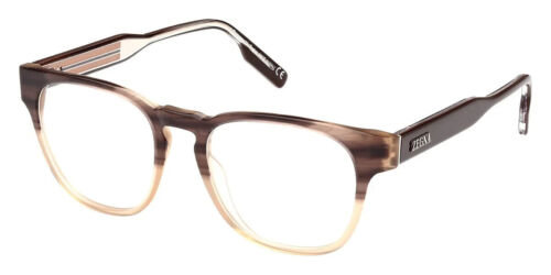 Ermenegildo Zegna EZ 5261 050 Brown Gradient Round Plastic Eyeglasses 51 18 145