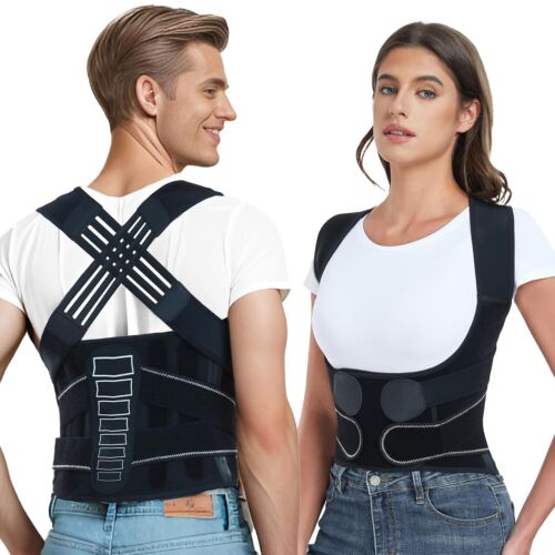 Enthra Back Brace Posture Corrector for Women and Men with Spine Vertical Ali...