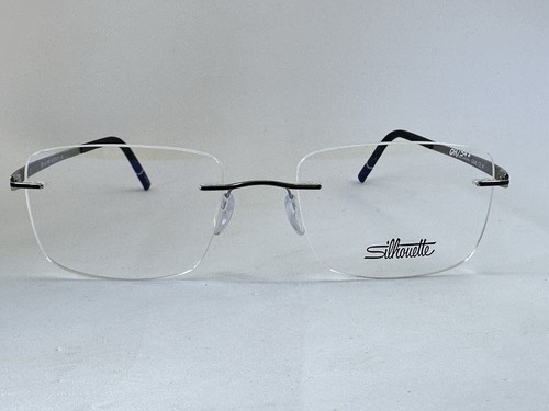 NEW Silhouette Momentum 5529 GH 9010 Titanium Iceland Black 54.19.145 Eyeglasses