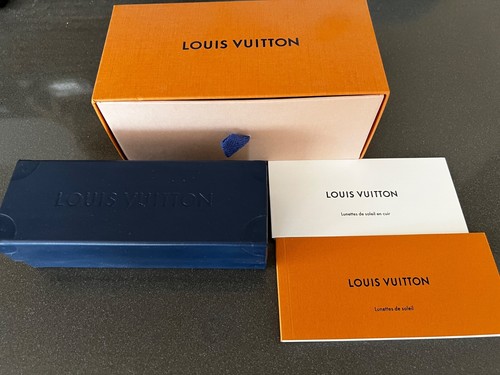 LV Louis Vuitton Sunglasses Case with Sunglass Box Authentic New