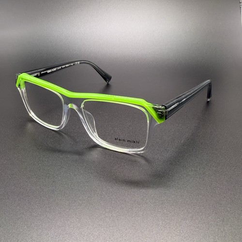 Alain Mikli A03150 Frames  Clear & Green color 002  Size 55 18. NEW