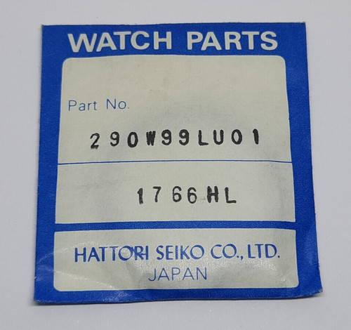 Genuine NOS Seiko 290W99LU01 Crystal for Seiko Alba V801 0660 Blue Ring