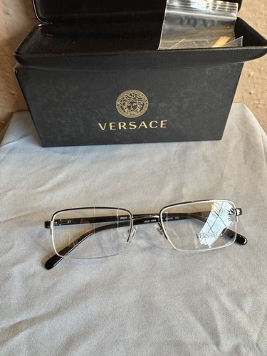 Versace Eyeglasses Frames, MOD. 1066 1316, 50 18 135, Black, Made in Italy