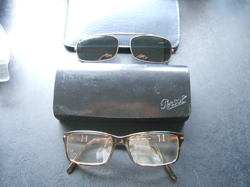 NEW PERSOL 2855 V UNI EYEGLASSES TORTOISE 55 16 140, CLIP ON & ORIG. CASE, ITALY