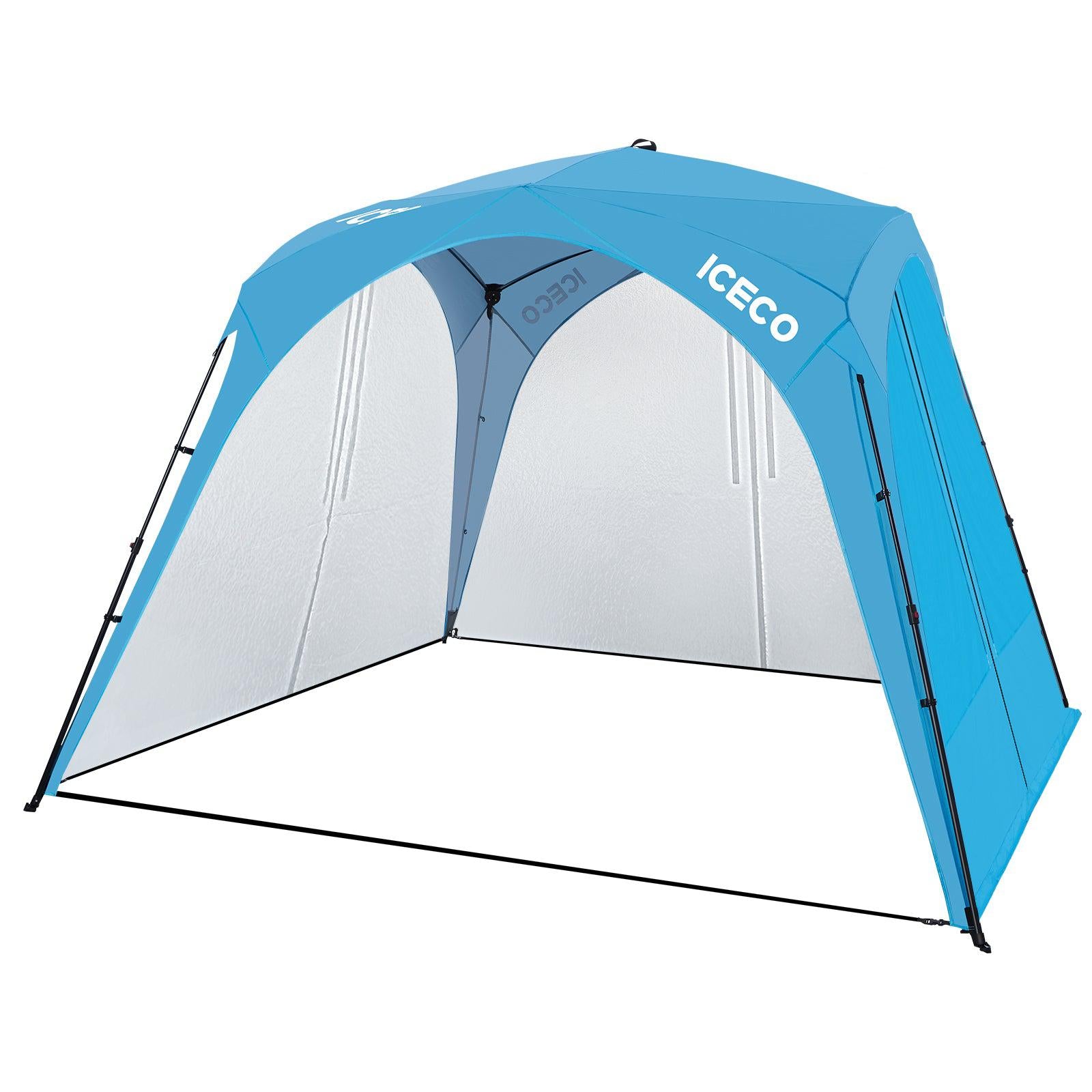 WWW.ICECOFREEZER 4 8 Persons Easy Setup Canopy Tent with UPF50+ Sun Shelter   ICECO