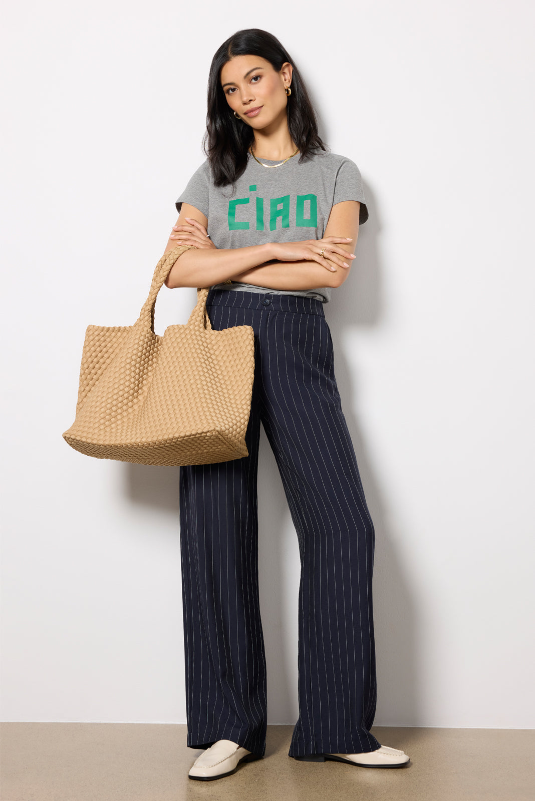 CLARE V. Block Ciao Classic Tee