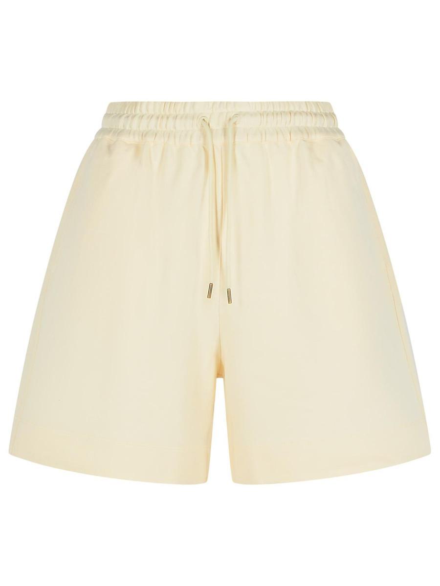 Moncler Cream Cotton Shorts