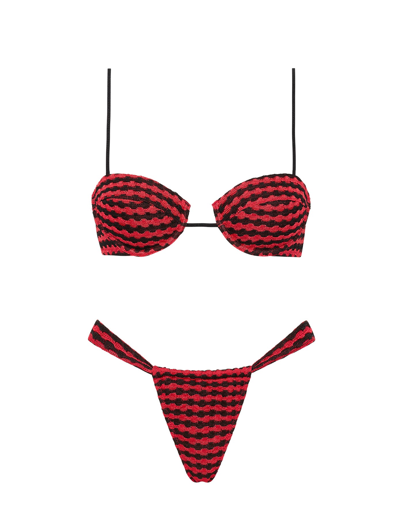TRIANGL PALMA   BERTI Knit Balconette Bikini Set