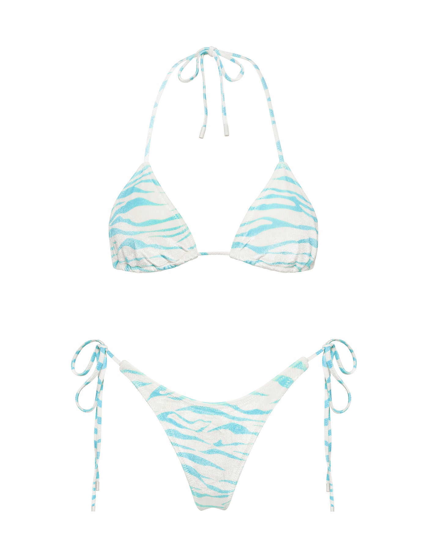VINCA   PEZZ Velvet Triangle Bikini Set