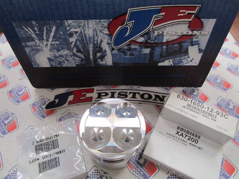 SUZUKI PERFORMANCE SPARES GSXR750 SRAD 96 99 JE Piston Kit   73.5 mm Big Bore Hi Comp Pistons