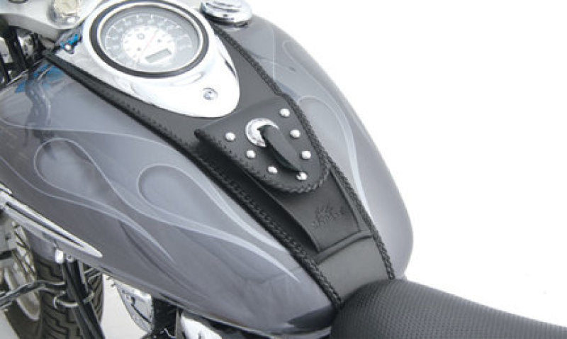 MUSTANG MOTORCYCLE Mustang 99 21 Yamaha V Star 1100 Custom Cruiser Tank Bib w/Studs   Black