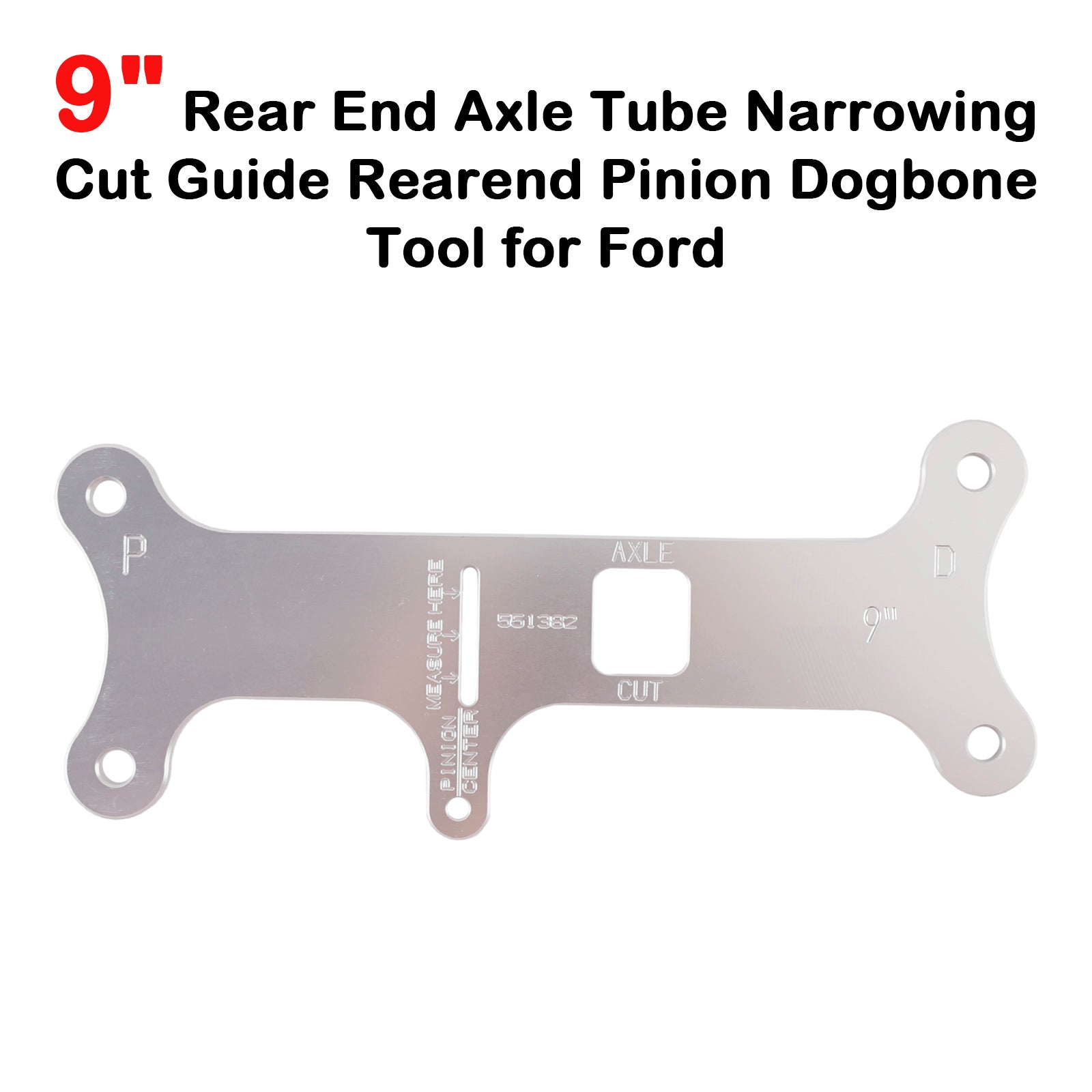 VIPIH 9" Rear End Axle Tube Narrowing Cut Guide Rearend Pinion Dogbone Tool for Ford