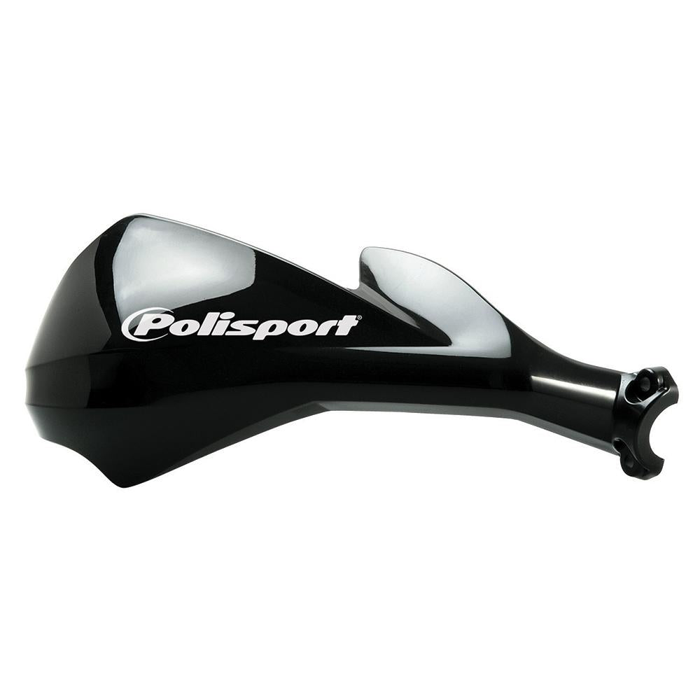 POLISPORT SHARP HANDGUARDS   INCLUDES 12mm FITTING KIT   BLACK