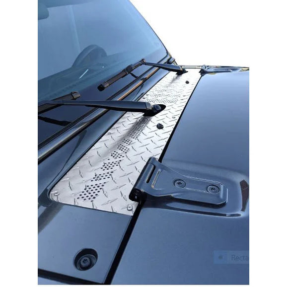 Warrior Products Center Cowl Cover with Nozzle Relocation for 18 24 Jeep Wrangler JL & Gladiator JT