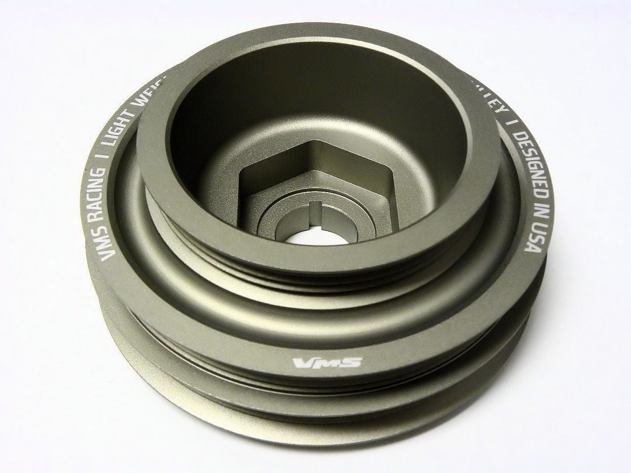 VMS RACING 99 00 Honda Civic Si & 94 01 Acura Integra Light Weight Aluminum Crankshaft Pulley OEM SIZE / Part # CP521
