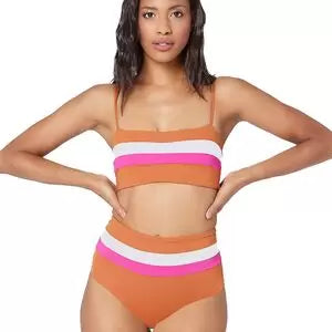 BACKCOUNTRY L Space Rebel Stripe Bikini Top